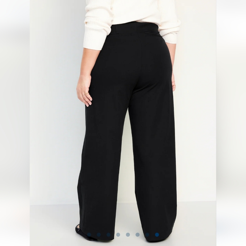 High-Waisted Pull-On Pixie Super Wide Leg Pants